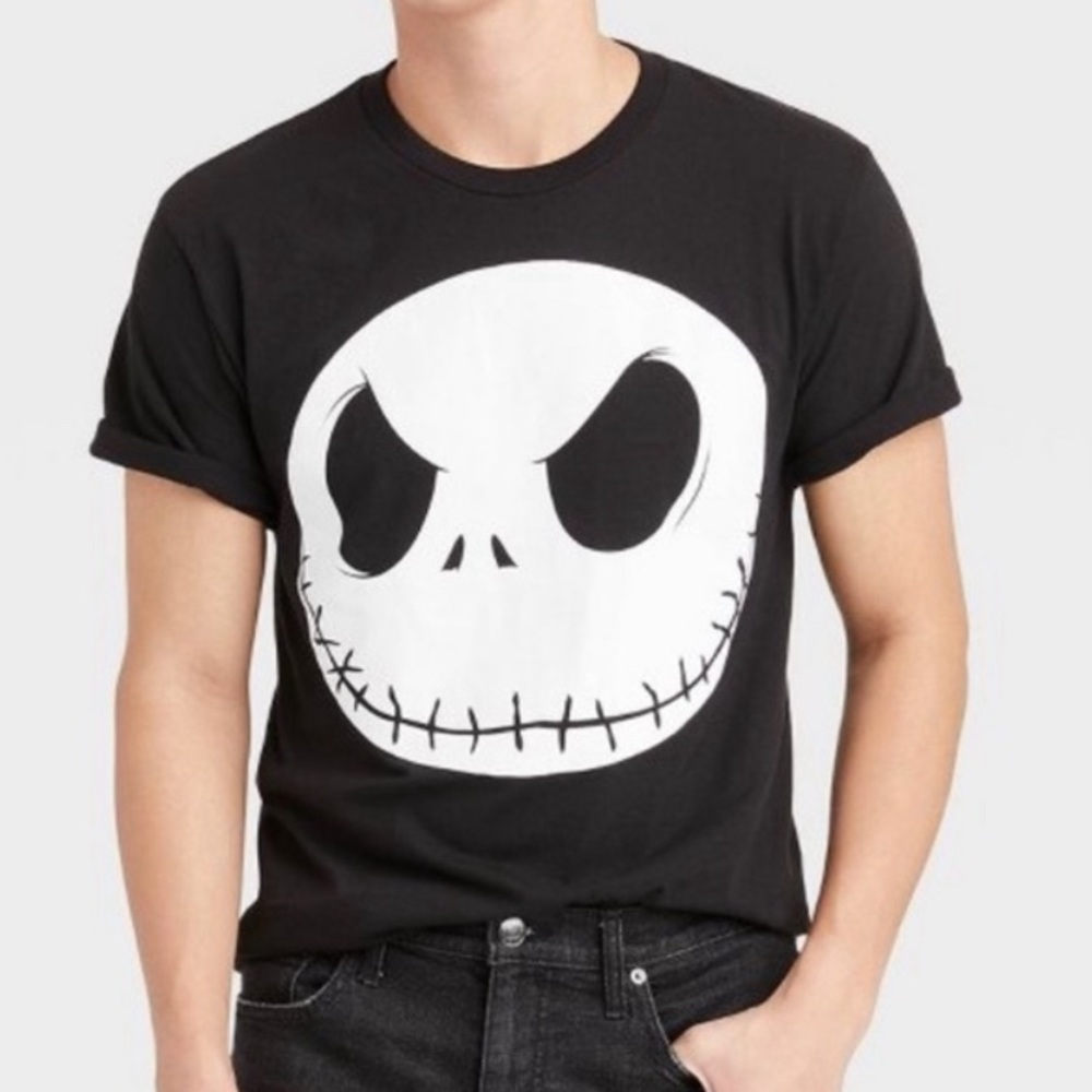Men's Disney Jack Skellington Short Sleeve
Graphic T-Shirt - Black L